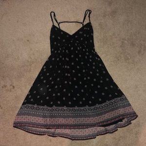 Hollister black print dress